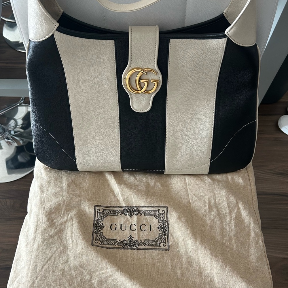 Gucci 2023 Black and White APHRODITE MODEL GUCCI BAG Women's